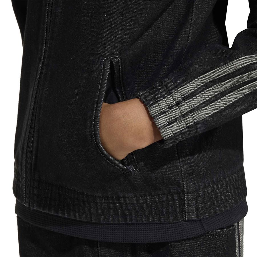 Firebird denim track top felpa full zip da bambino Adidas | KE2965X